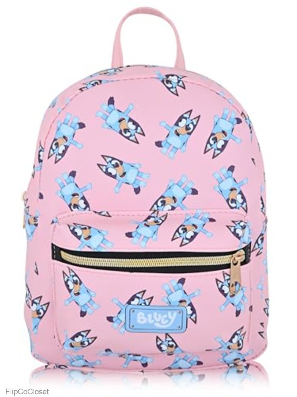 Officially Licensed Bluey Mini Backpack PU Leather Adjustable Straps Cute